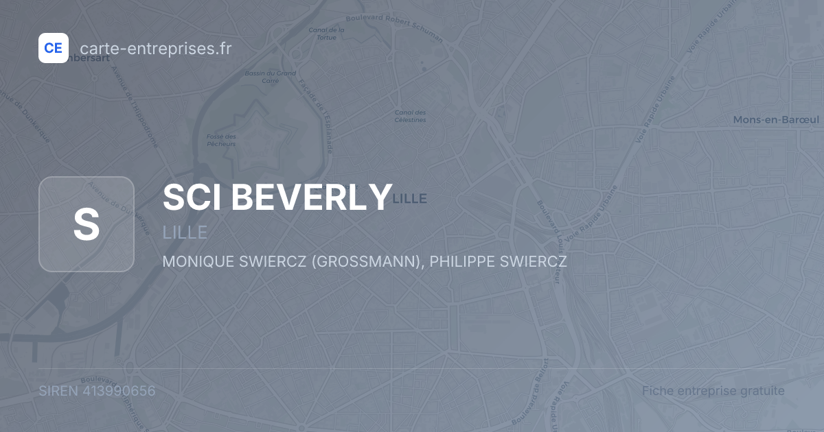 SCI BEVERLY — 413990656 — fiche entreprise