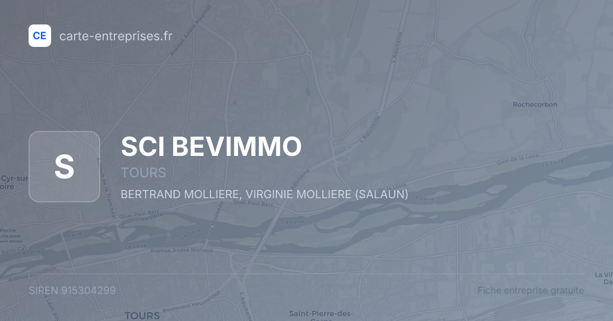 SCI BEVIMMO — 915304299 — fiche entreprise