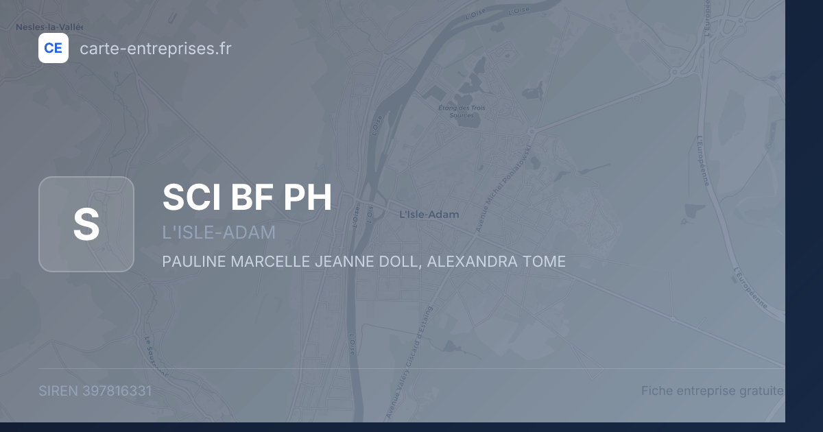 SCI BF PH — 397816331 — fiche entreprise