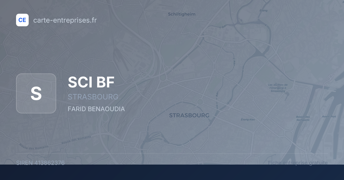 SCI BF — 413862376 — fiche entreprise