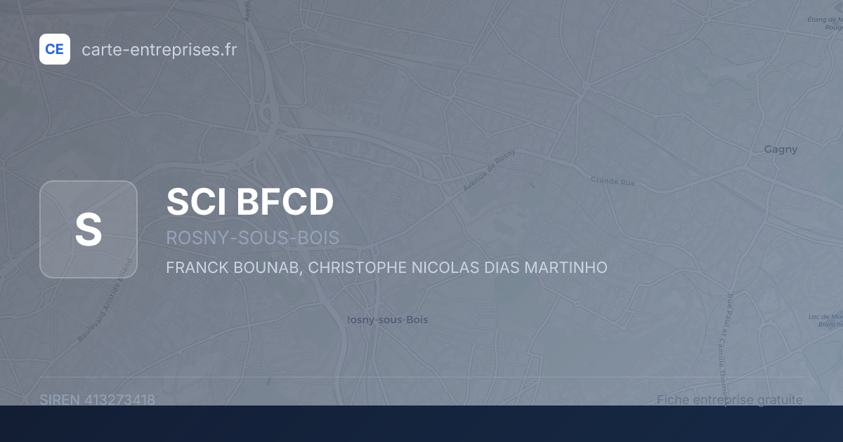 SCI BFCD — 413273418 — fiche entreprise