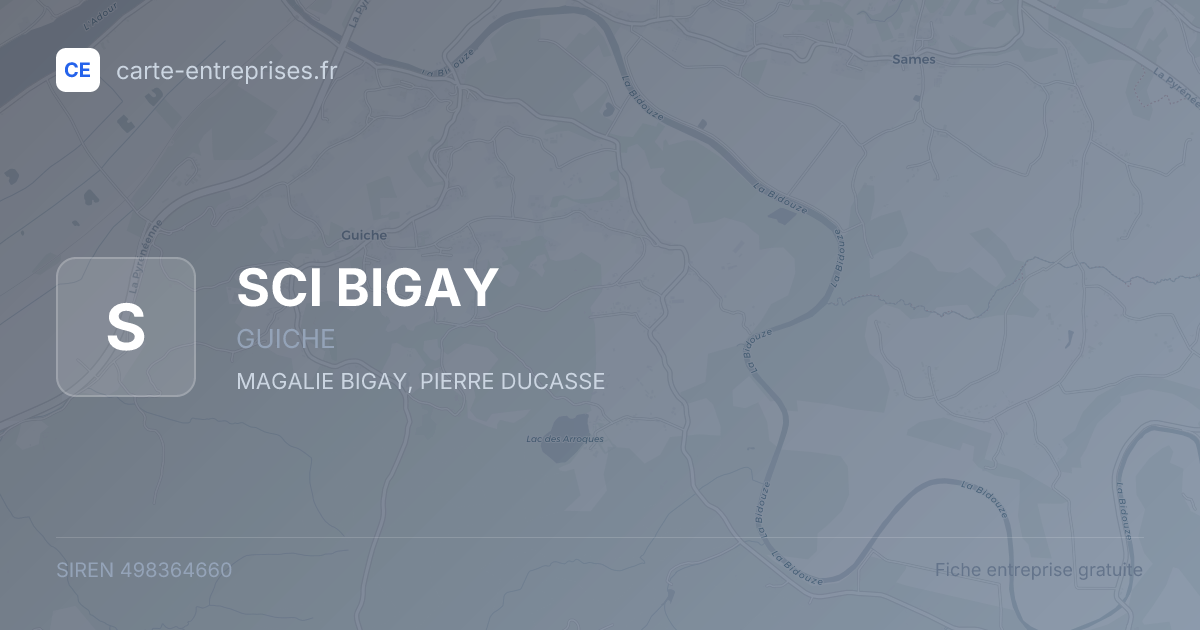 SCI BIGAY — 498364660 — fiche entreprise