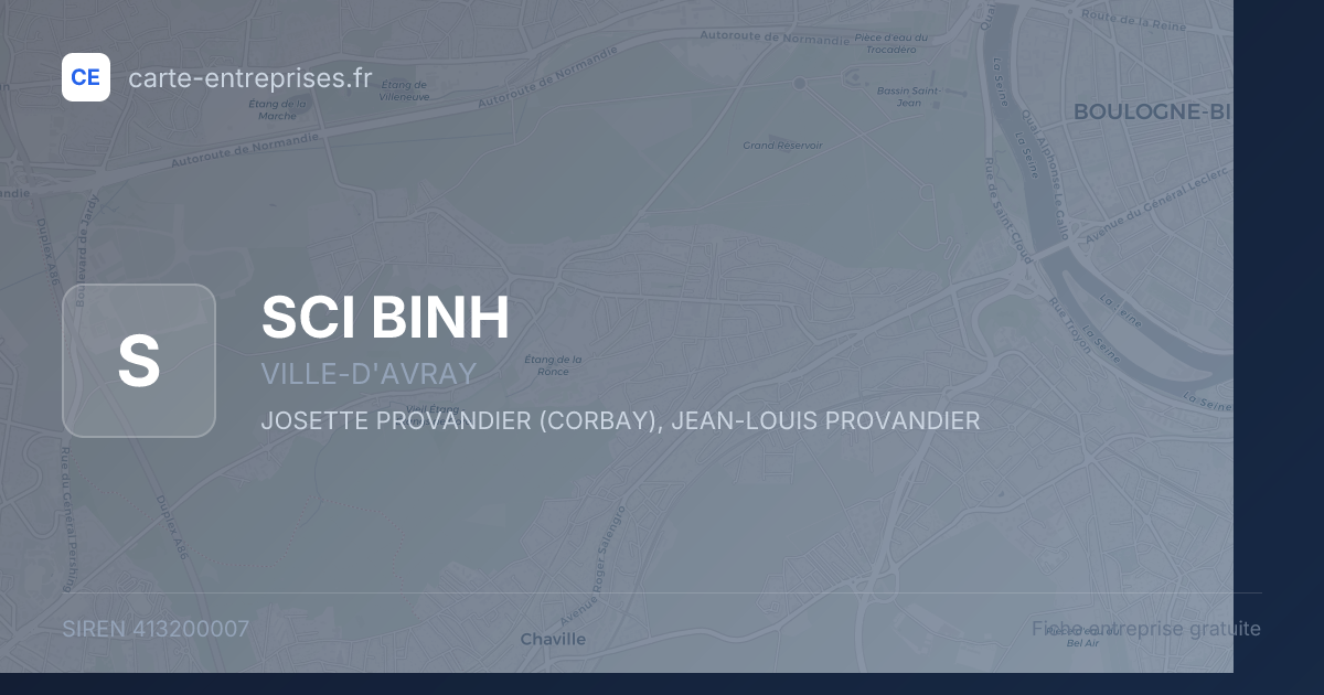 SCI BINH — 413200007 — fiche entreprise