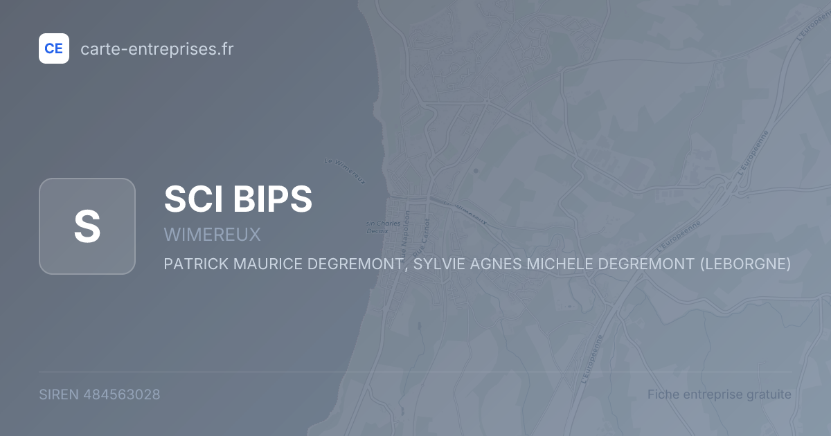 SCI BIPS — 484563028 — fiche entreprise