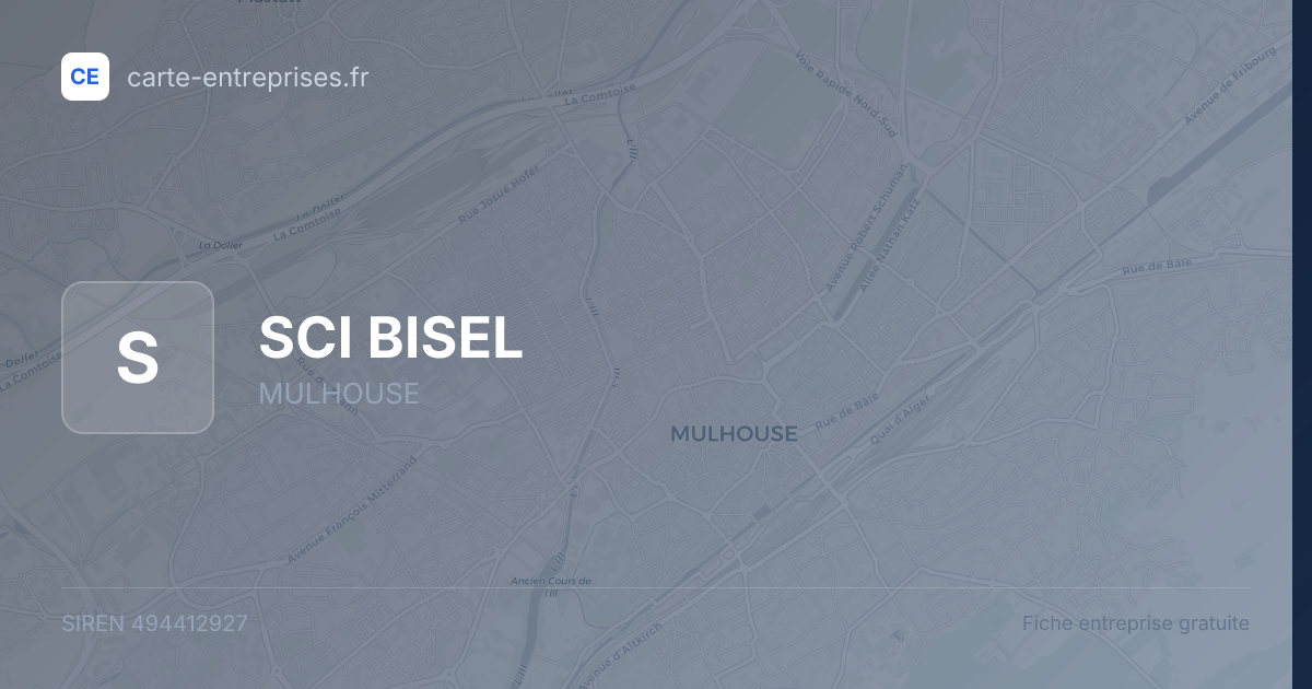 SCI BISEL — 494412927 — fiche entreprise