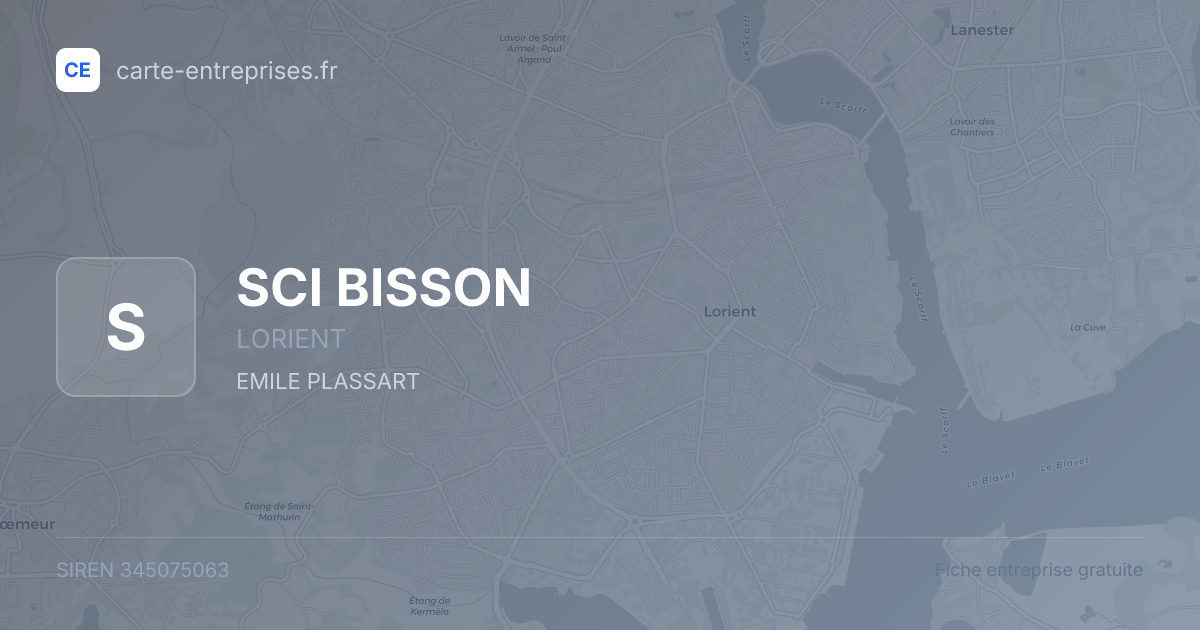 SCI BISSON — 345075063 — fiche entreprise