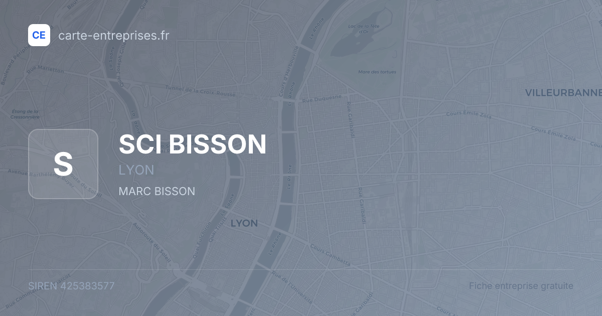 SCI BISSON — 425383577 — fiche entreprise