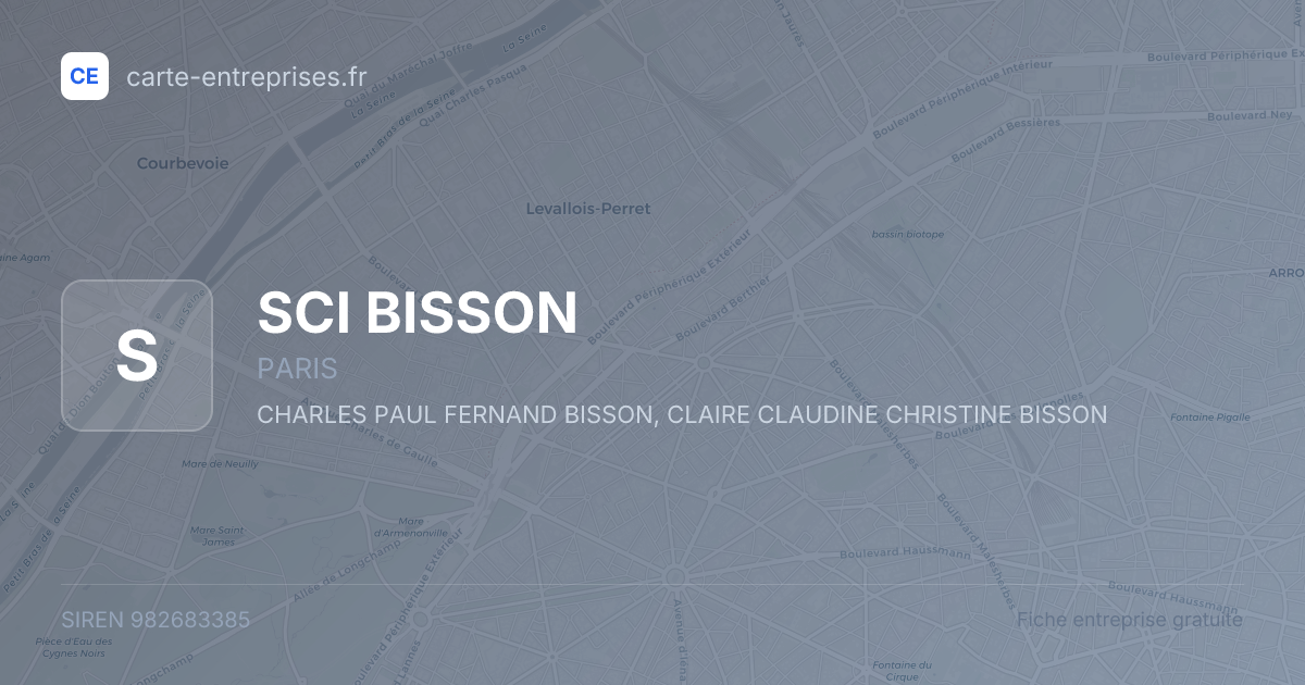 SCI BISSON — 982683385 — fiche entreprise