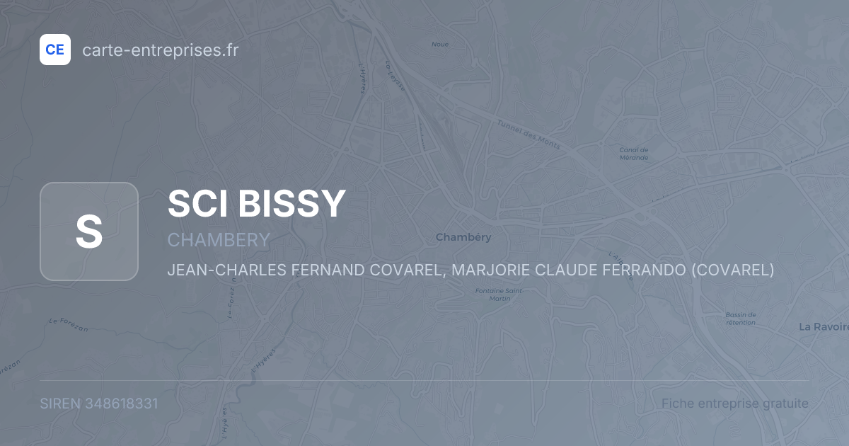 SCI BISSY — 348618331 — fiche entreprise