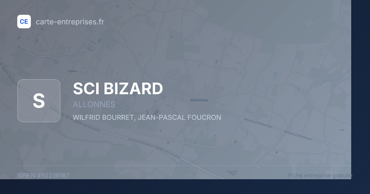 SCI BIZARD — 450236187 — fiche entreprise