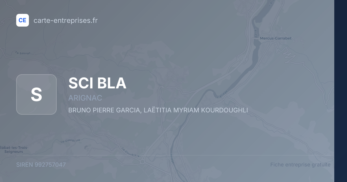 SCI BLA — 992757047 — fiche entreprise