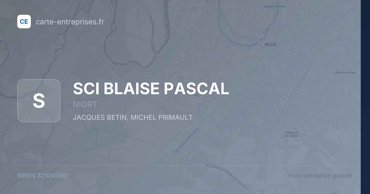 SCI BLAISE PASCAL — 321045981 — fiche entreprise