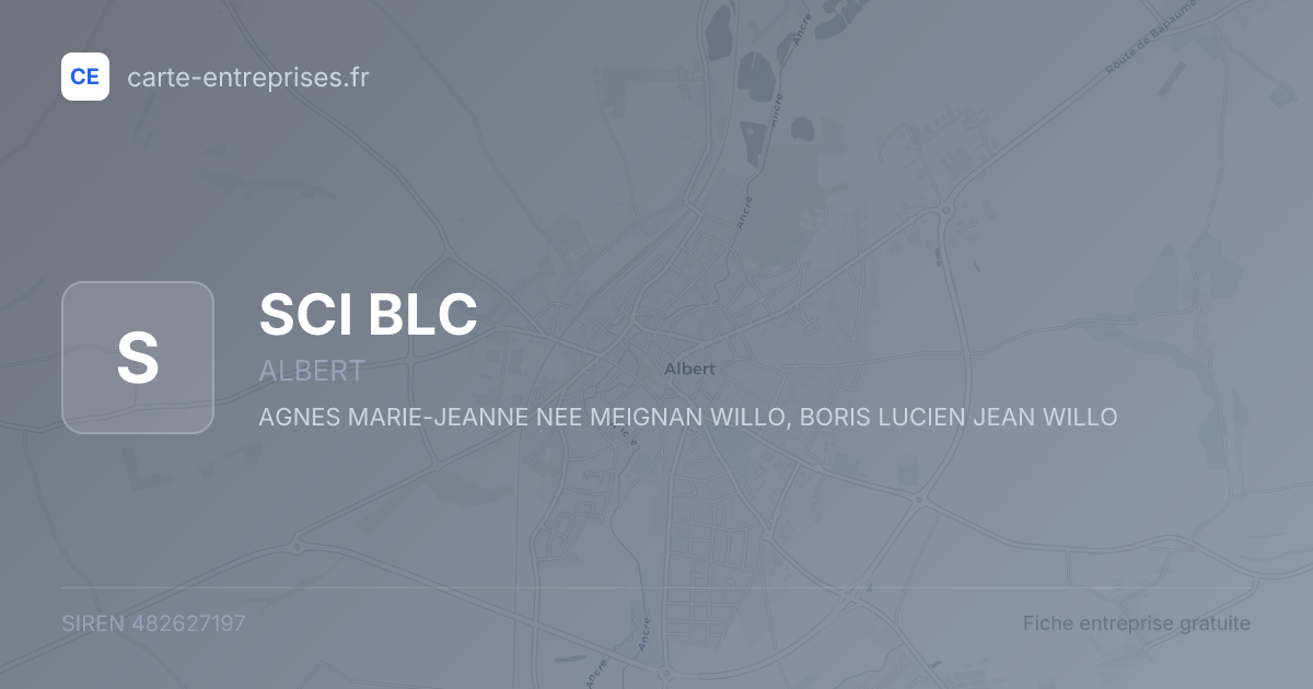SCI BLC — 482627197 — fiche entreprise
