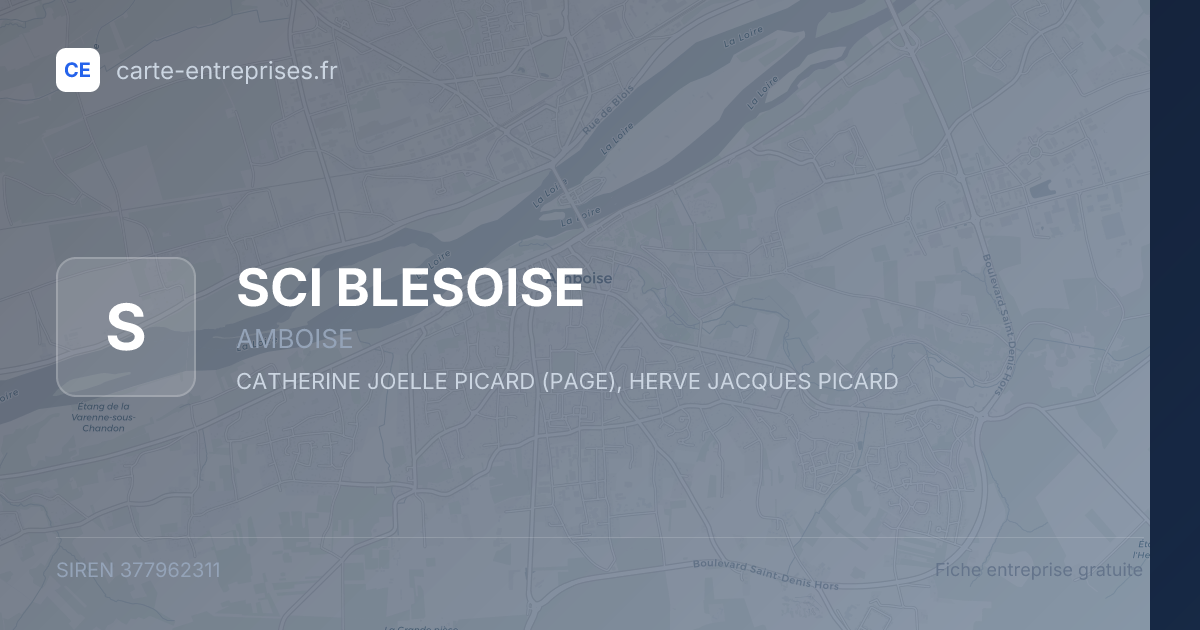 SCI BLESOISE — 377962311 — fiche entreprise