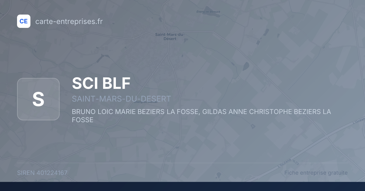SCI BLF — 401224167 — fiche entreprise