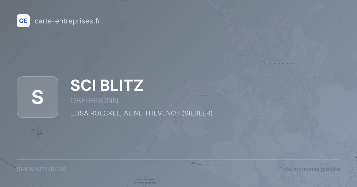 SCI BLITZ — 511776429 — fiche entreprise
