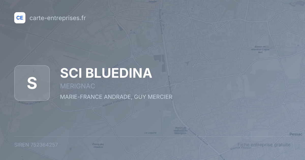 SCI BLUEDINA — 752364257 — fiche entreprise