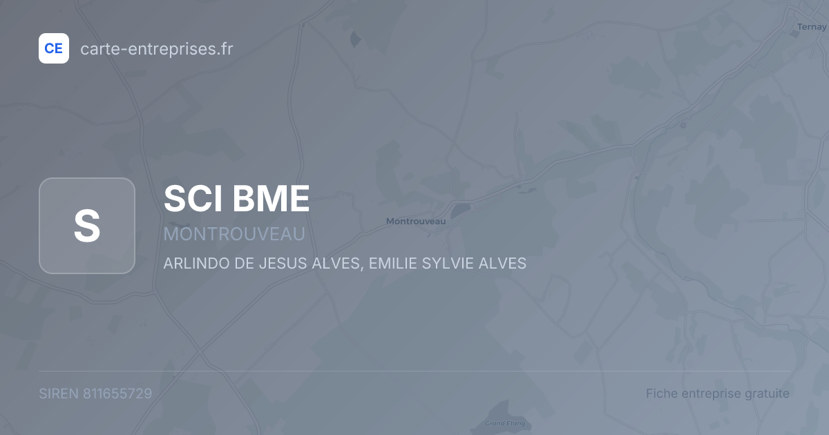 SCI BME — 811655729 — fiche entreprise