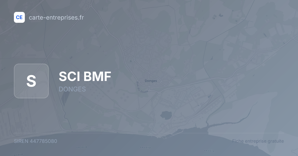 SCI BMF — 447785080 — fiche entreprise