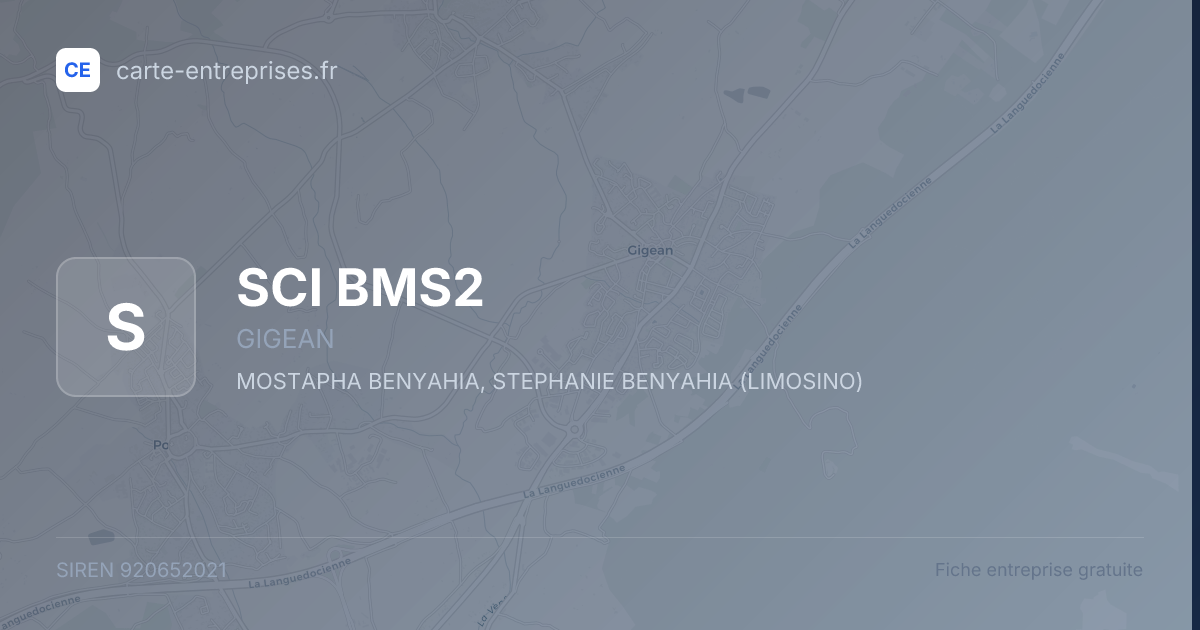 SCI BMS2 — 920652021 — fiche entreprise