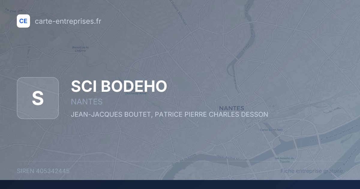 SCI BODEHO — 405342445 — fiche entreprise