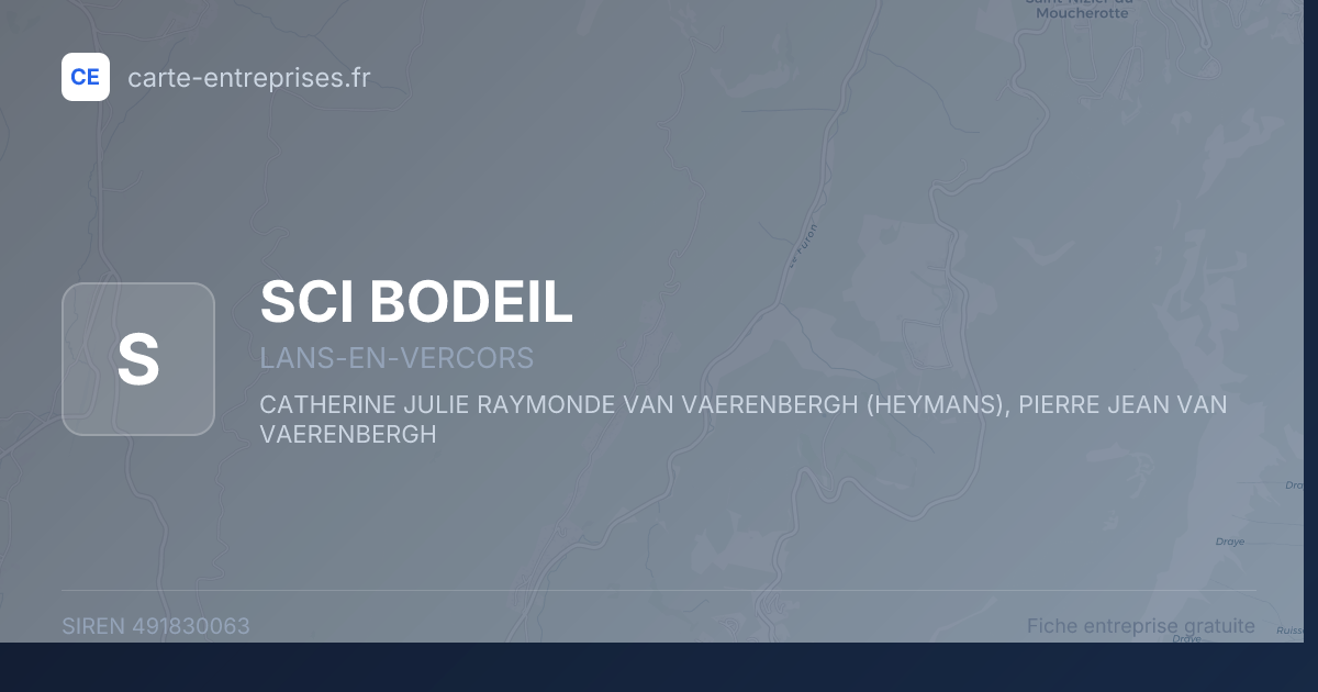 SCI BODEIL — 491830063 — fiche entreprise