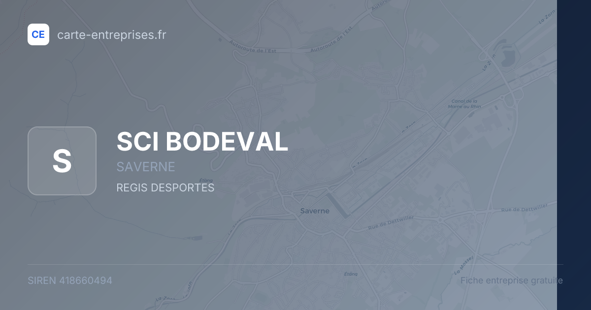 SCI BODEVAL — 418660494 — fiche entreprise
