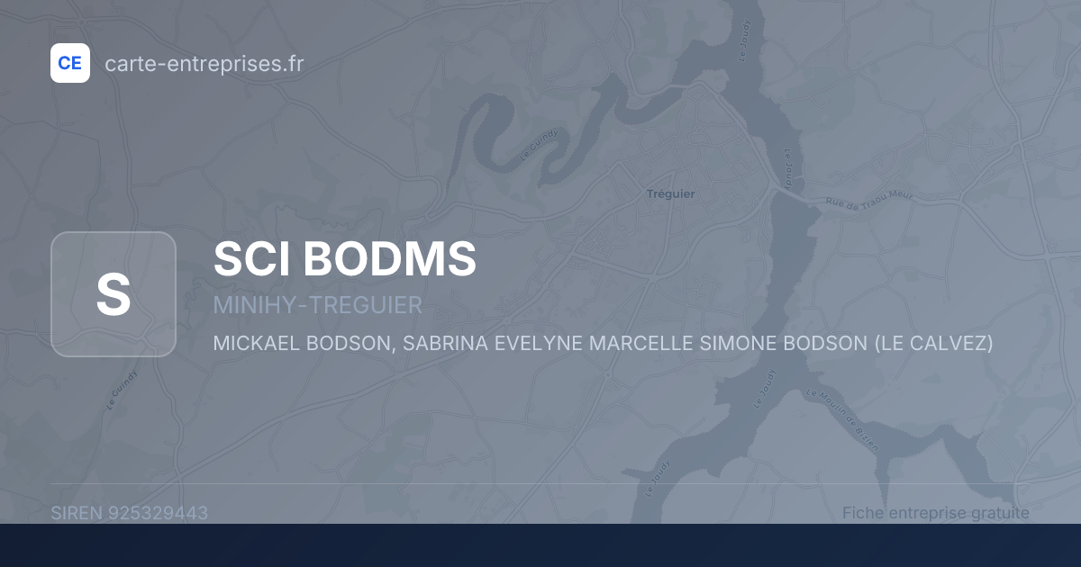 SCI BODMS — 925329443 — fiche entreprise