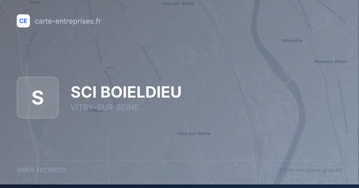 SCI BOIELDIEU — 482189271 — fiche entreprise