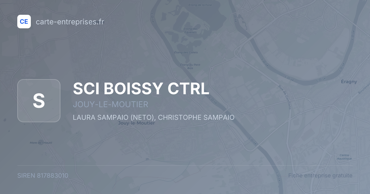 SCI BOISSY CTRL — 817883010 — fiche entreprise