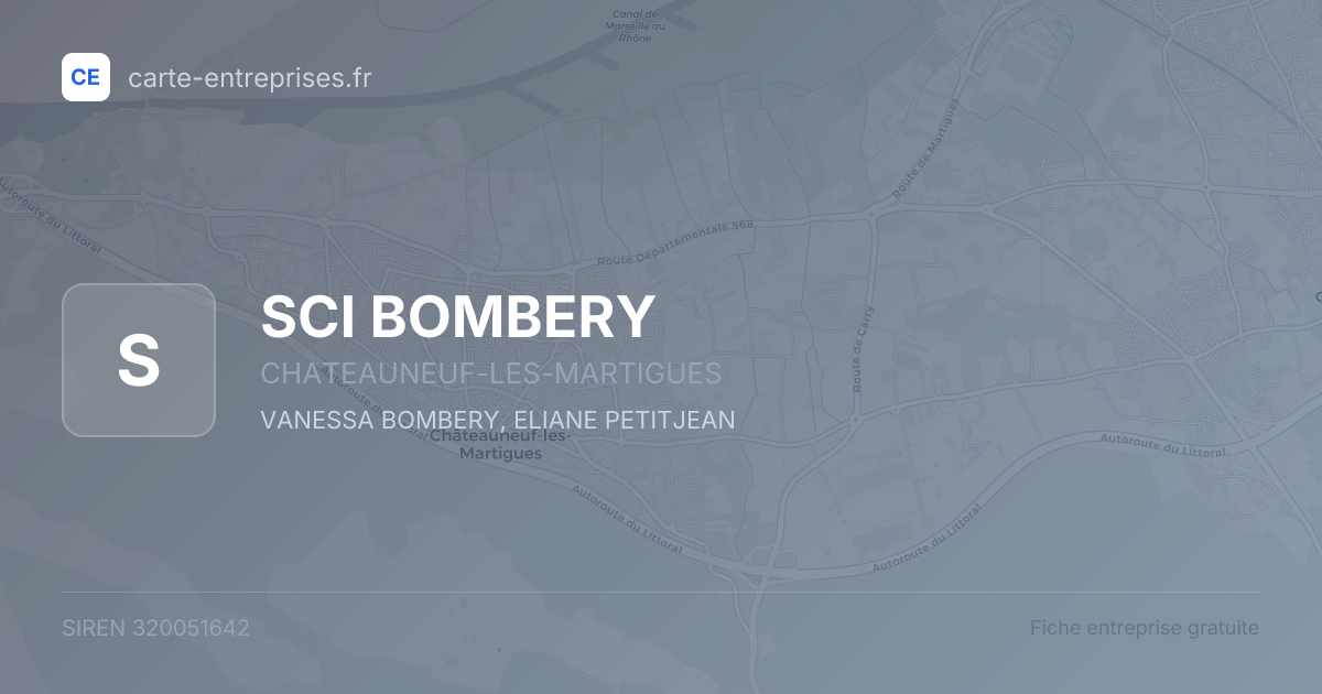 SCI BOMBERY — 320051642 — fiche entreprise