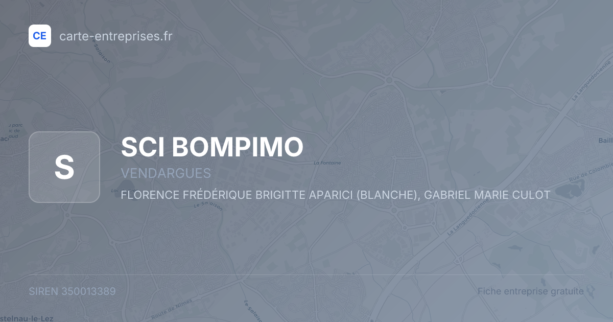 SCI BOMPIMO — 350013389 — fiche entreprise