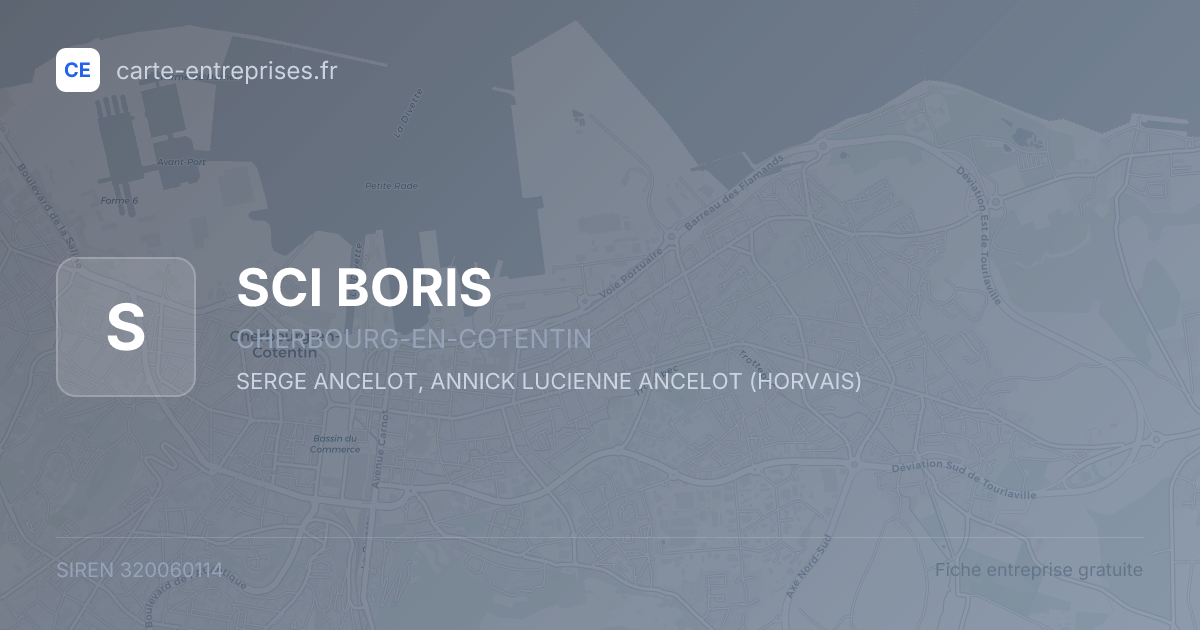 SCI BORIS — 320060114 — fiche entreprise