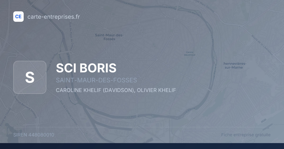 SCI BORIS — 448080010 — fiche entreprise