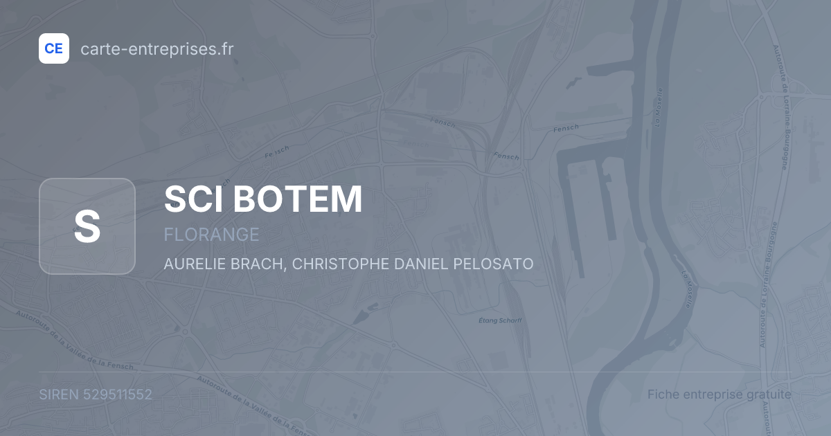 SCI BOTEM — 529511552 — fiche entreprise