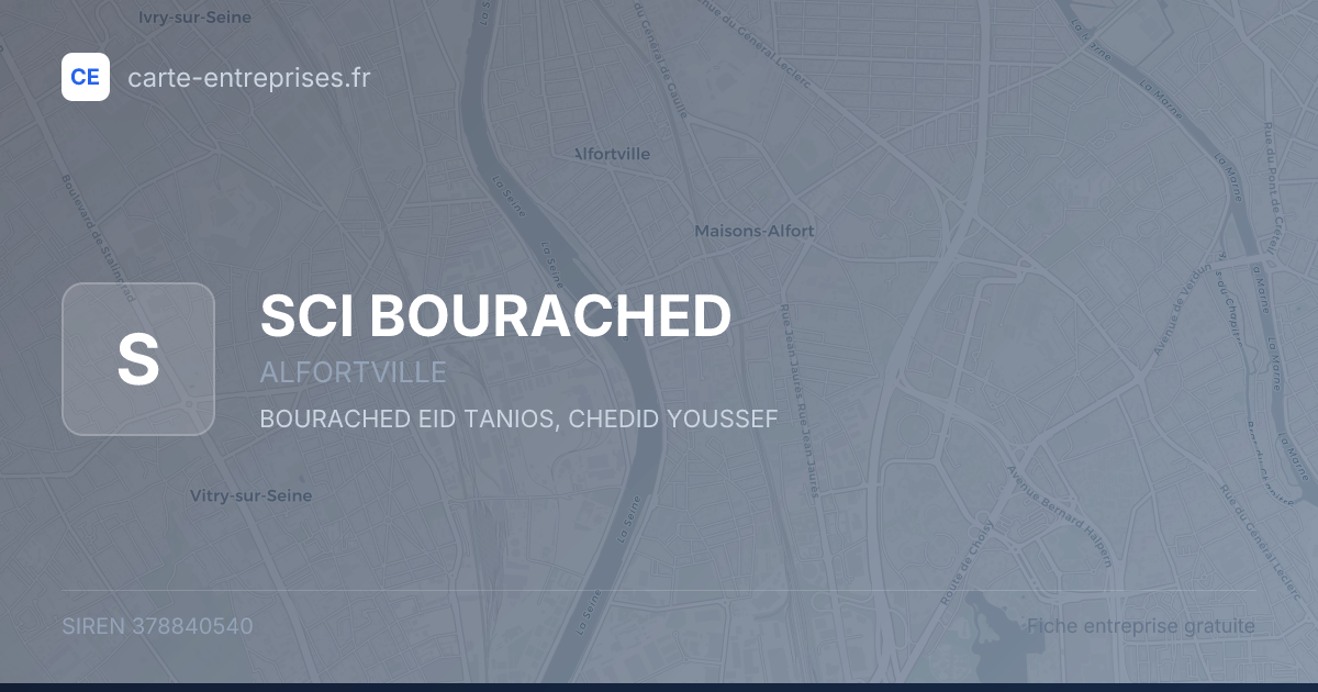 SCI BOURACHED — 378840540 — fiche entreprise