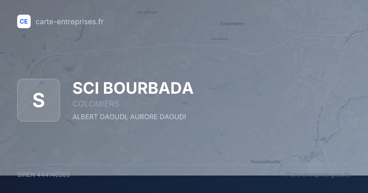 SCI BOURBADA — 444146583 — fiche entreprise