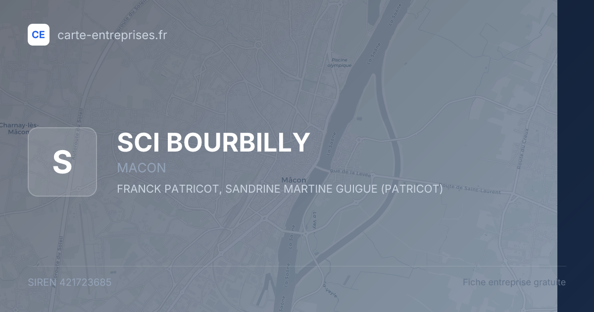 SCI BOURBILLY — 421723685 — fiche entreprise