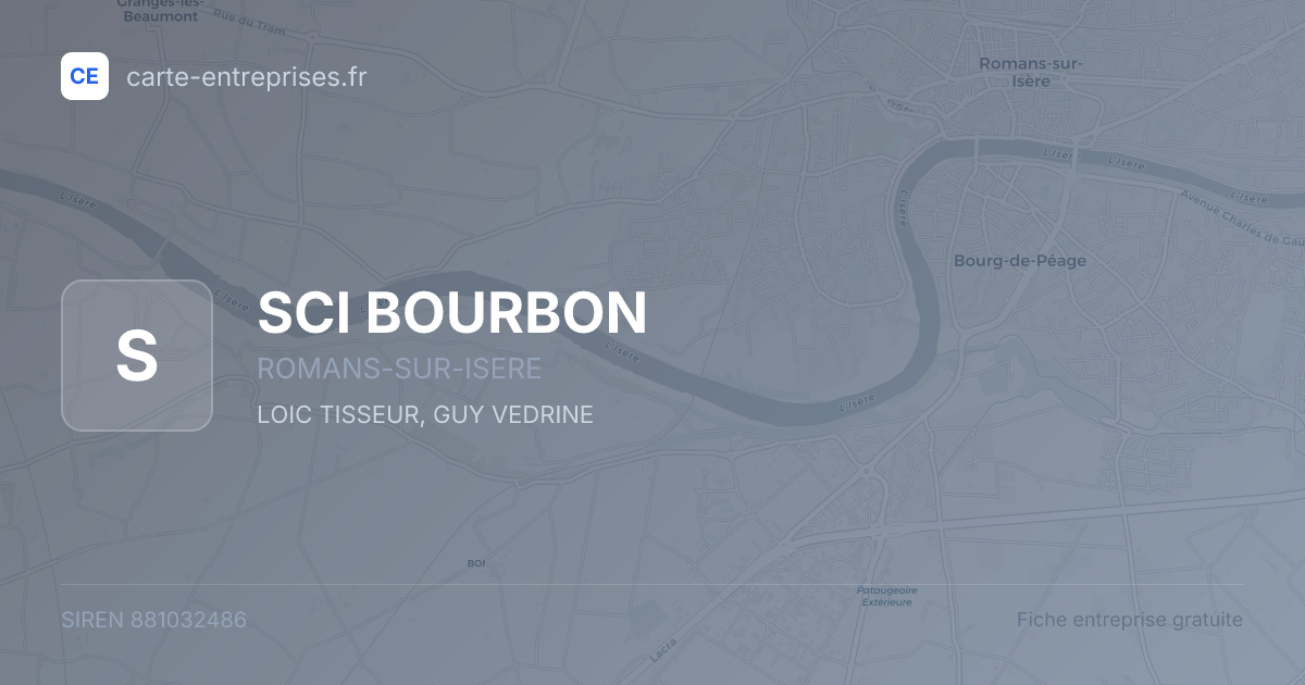 SCI BOURBON — 881032486 — fiche entreprise