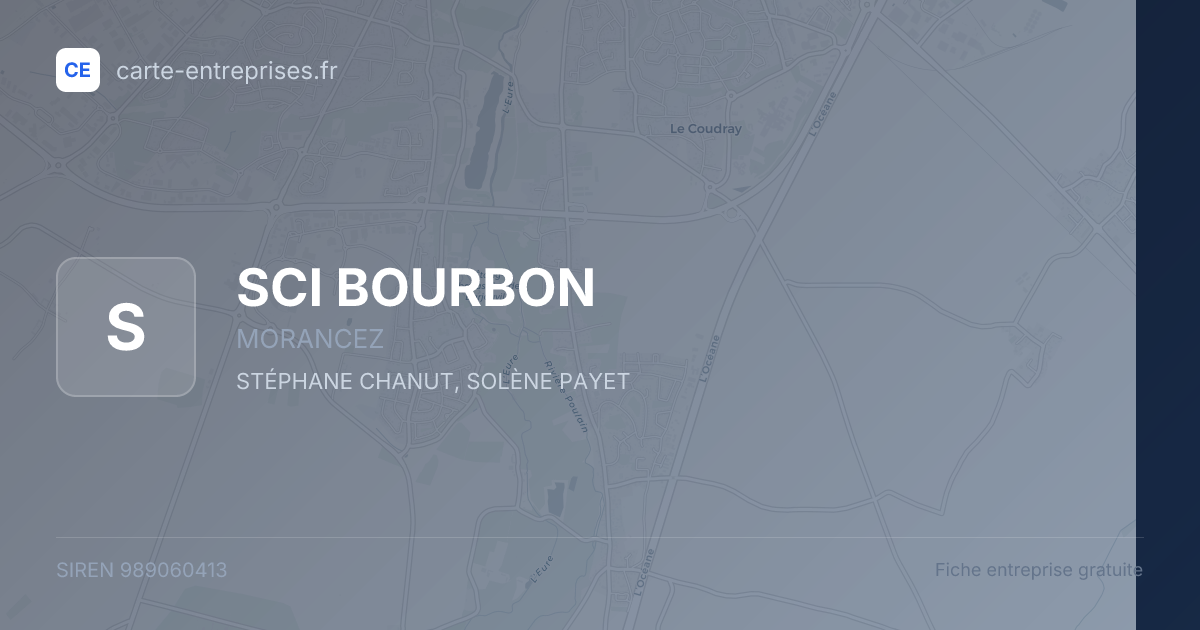 SCI BOURBON — 989060413 — fiche entreprise