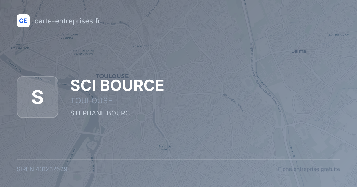 SCI BOURCE — 431232529 — fiche entreprise