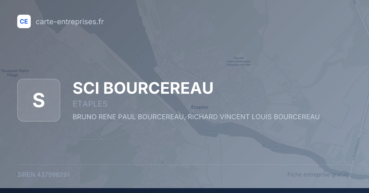 SCI BOURCEREAU — 437996291 — fiche entreprise