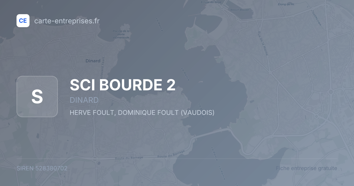SCI BOURDE 2 — 528380702 — fiche entreprise