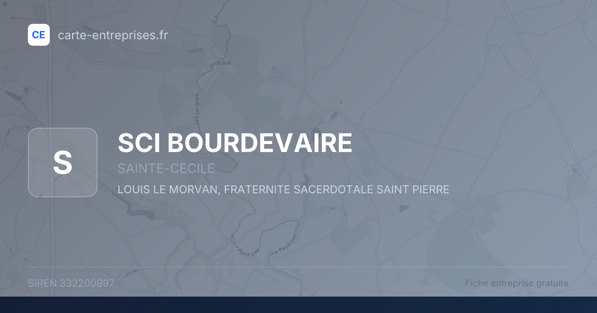 SCI BOURDEVAIRE — 332200997 — fiche entreprise