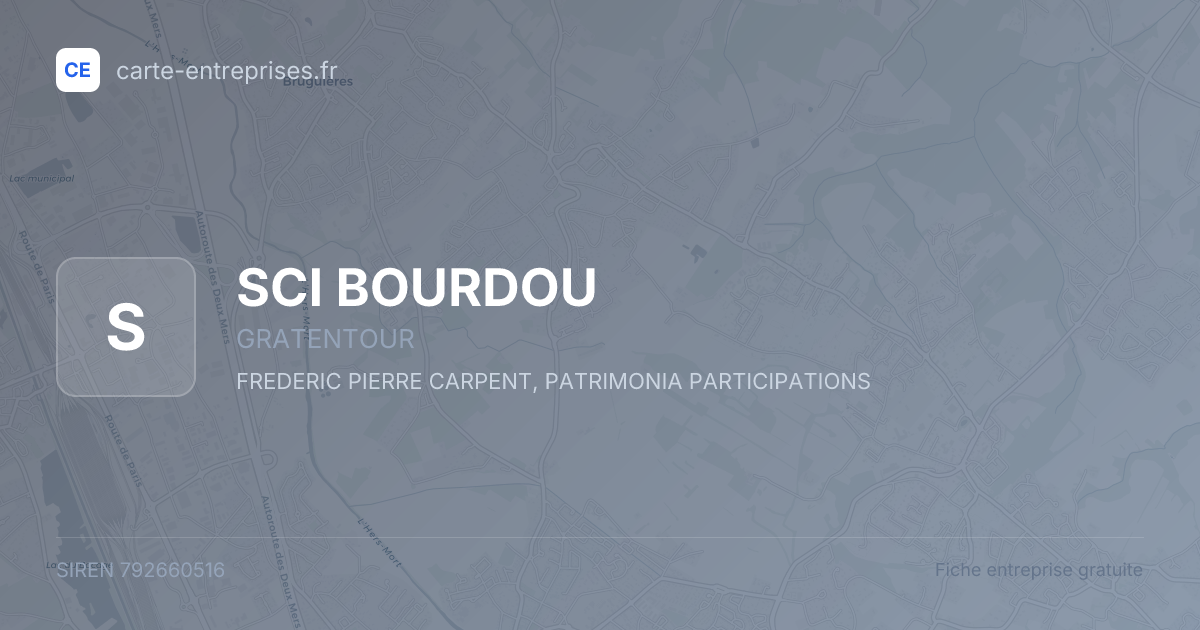 SCI BOURDOU — 792660516 — fiche entreprise