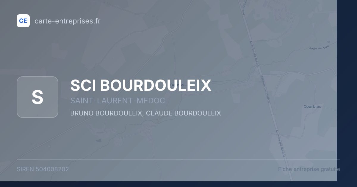 SCI BOURDOULEIX — 504008202 — fiche entreprise