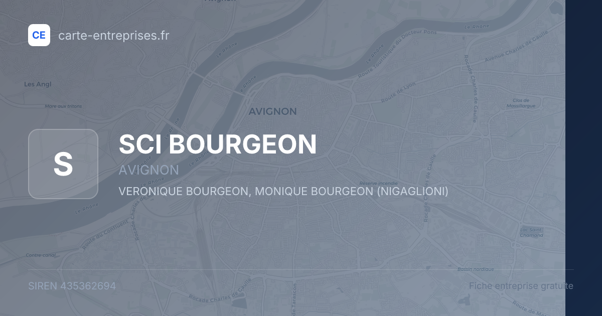 SCI BOURGEON — 435362694 — fiche entreprise