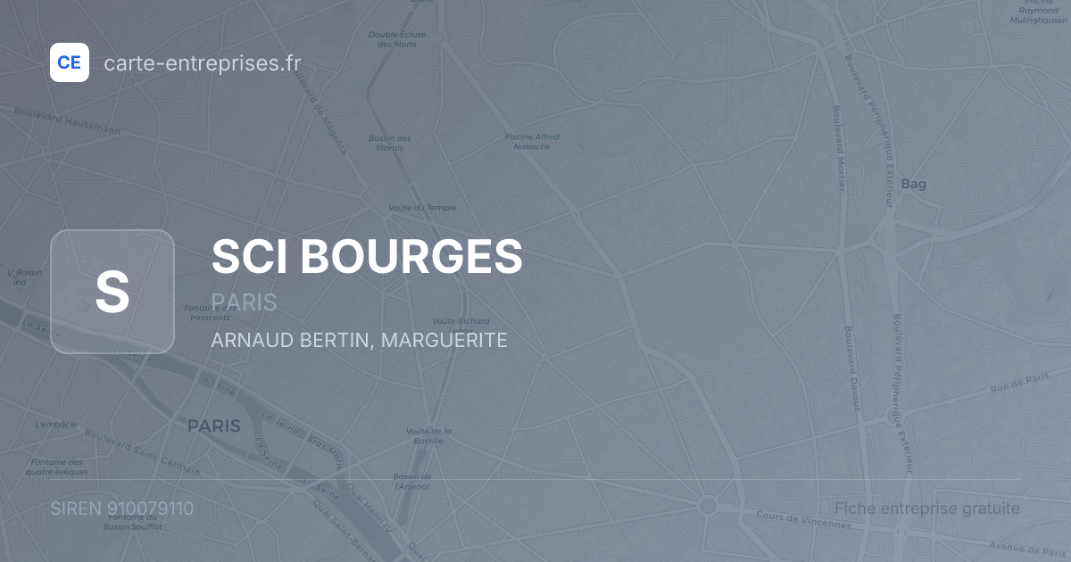 SCI BOURGES — 910079110 — fiche entreprise