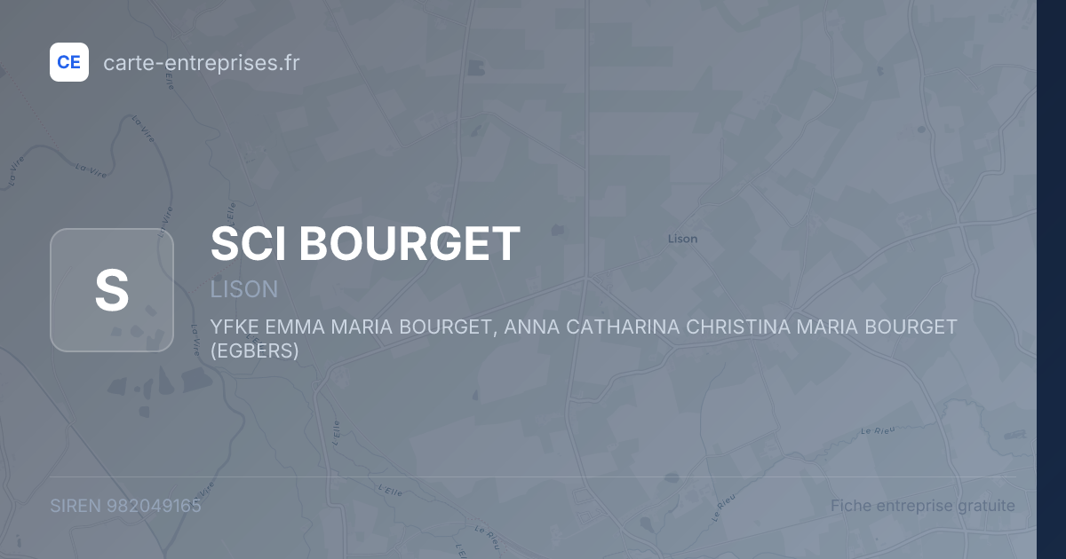 SCI BOURGET — 982049165 — fiche entreprise