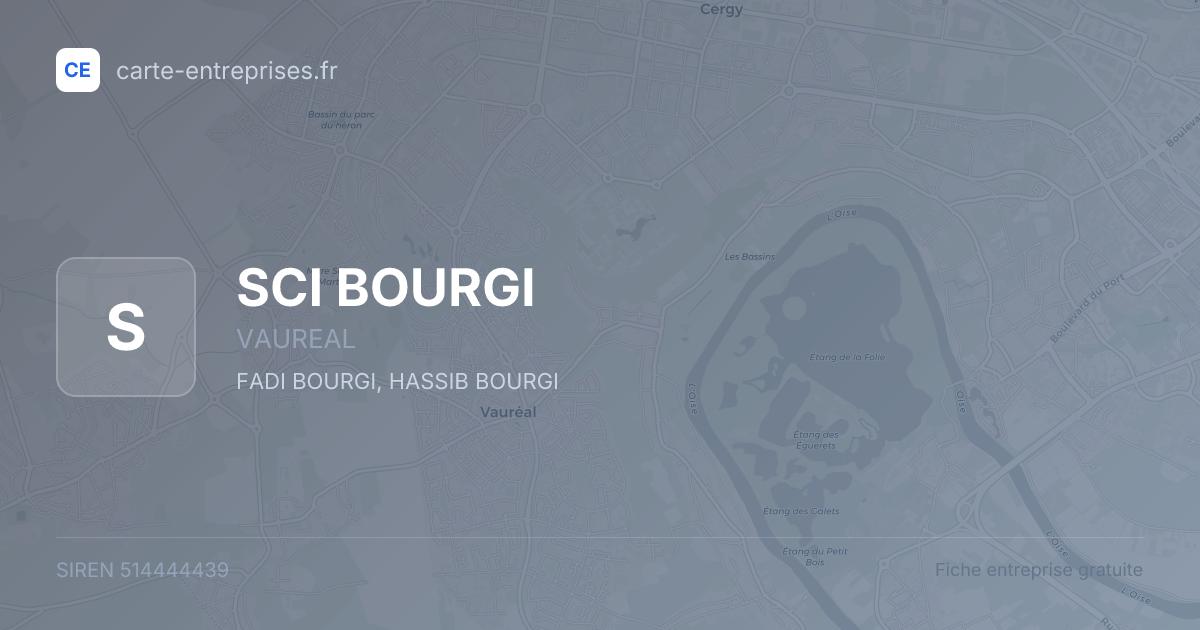 SCI BOURGI — 514444439 — fiche entreprise